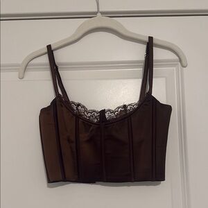 Meshki Satin Crop Top